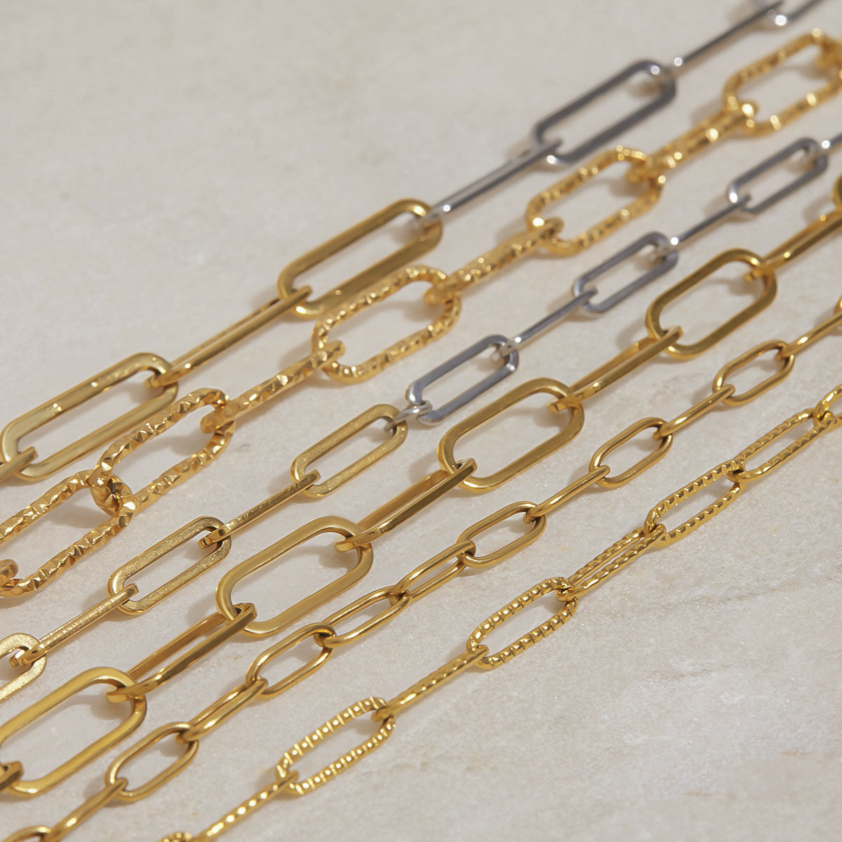 Chain Link Necklace – Minimalist Titanium Steel Jewelry