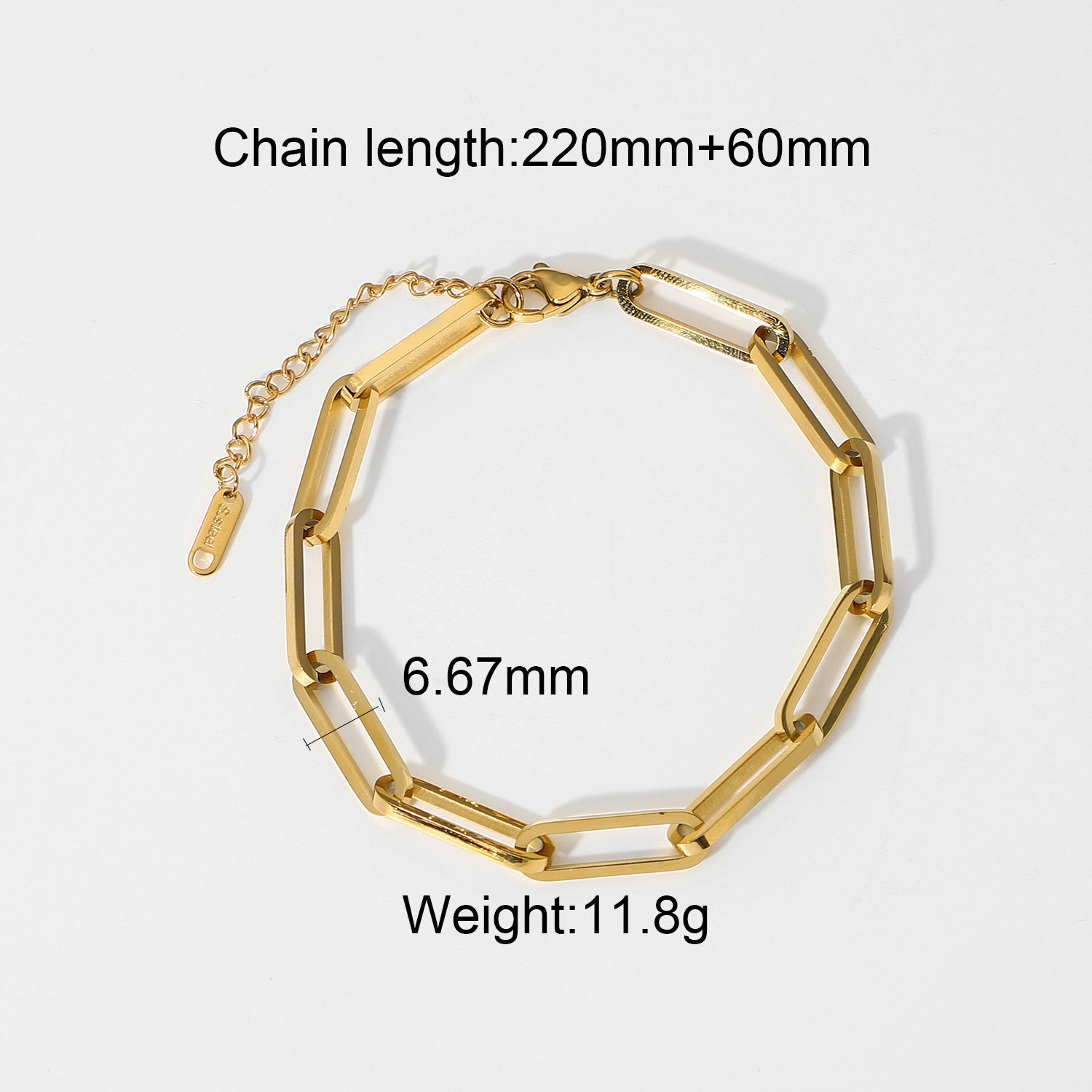 Cuban Link Titanium Steel Bracelet – High-End INS-Style Jewelry