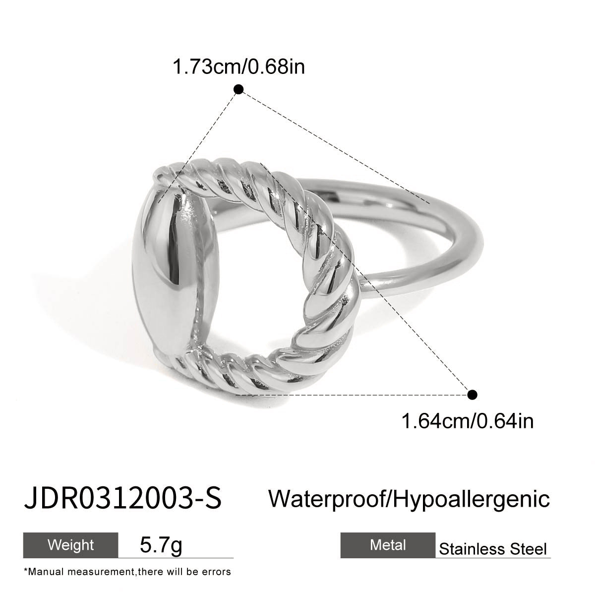 Steel Color Titanium Ring – Minimalist High-End Stainless Steel Jewelry