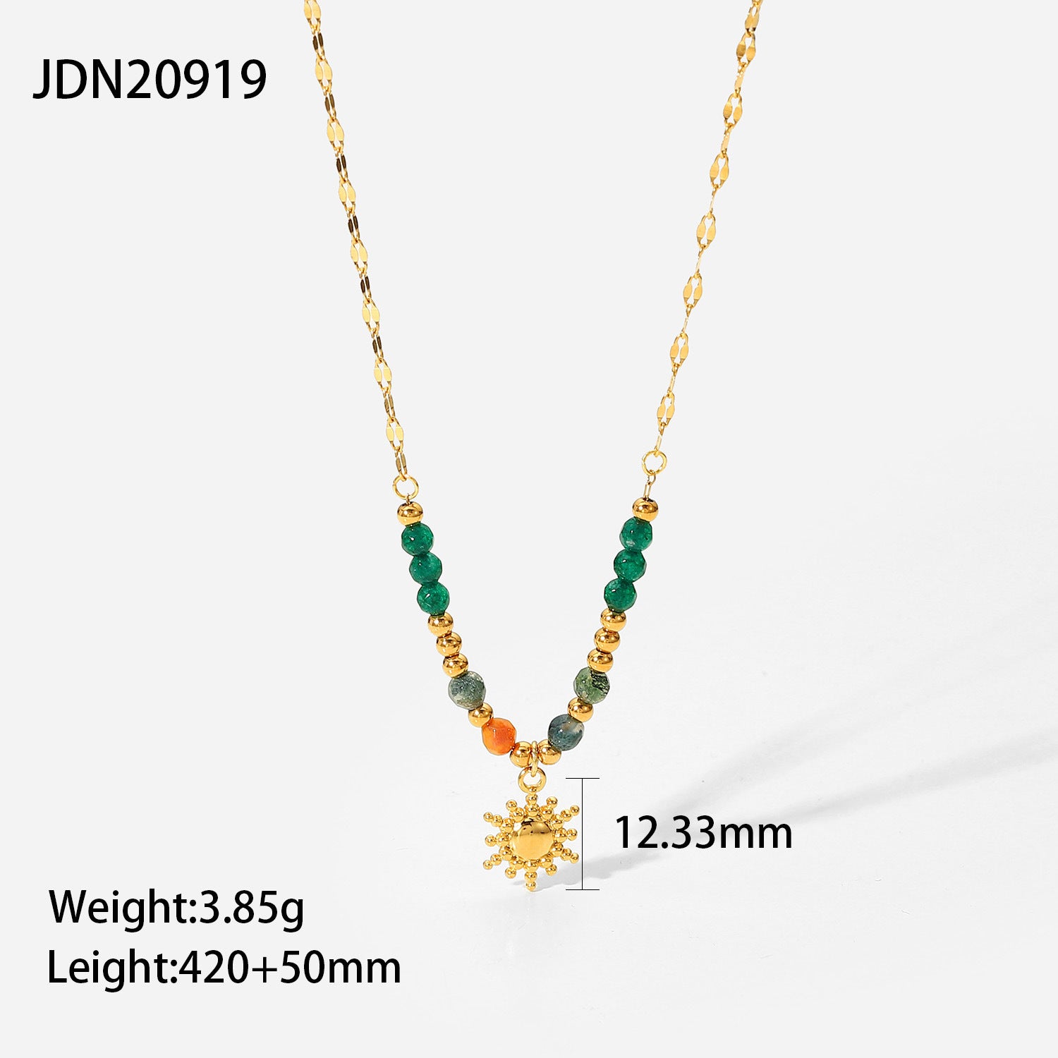 18K Gold Clavicle Necklace – Trendy Titanium Steel Jewelry
