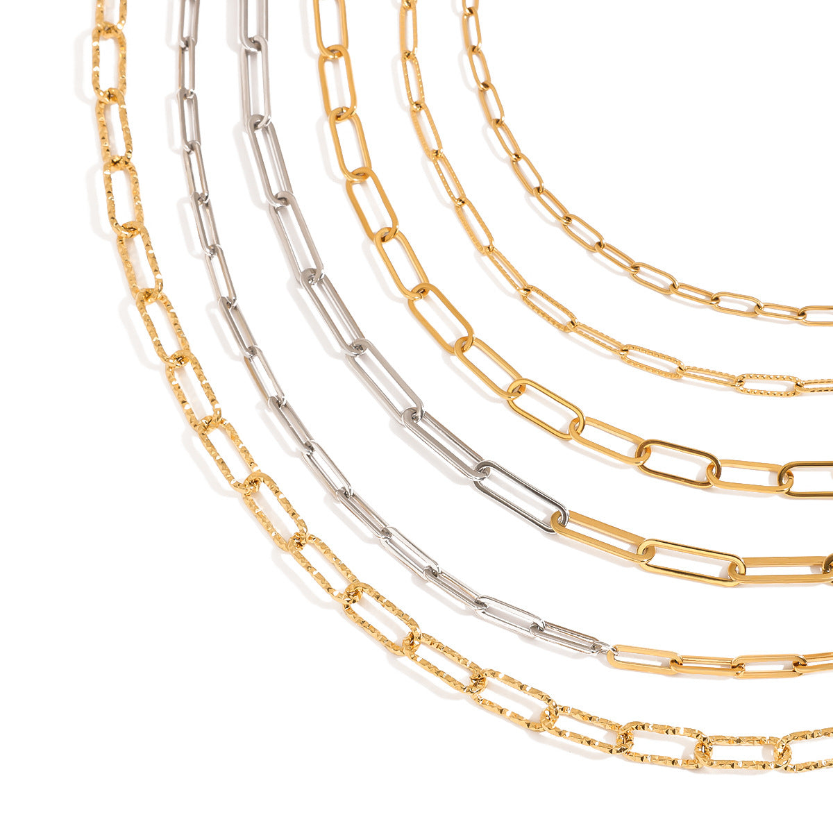 Chain Link Necklace – Minimalist Titanium Steel Jewelry