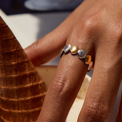 Starfish & Shell Ring – Ocean-Inspired Titanium Steel Jewelry