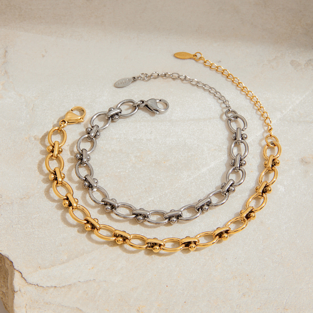 18K Gold Stainless Steel Bracelet – Elegant Titanium Steel Bangle