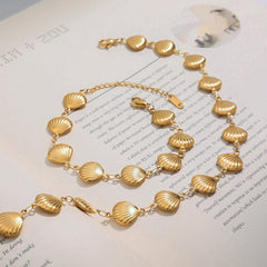 Ocean-Inspired Necklace & Bracelet Set – Titanium Steel Jewelry
