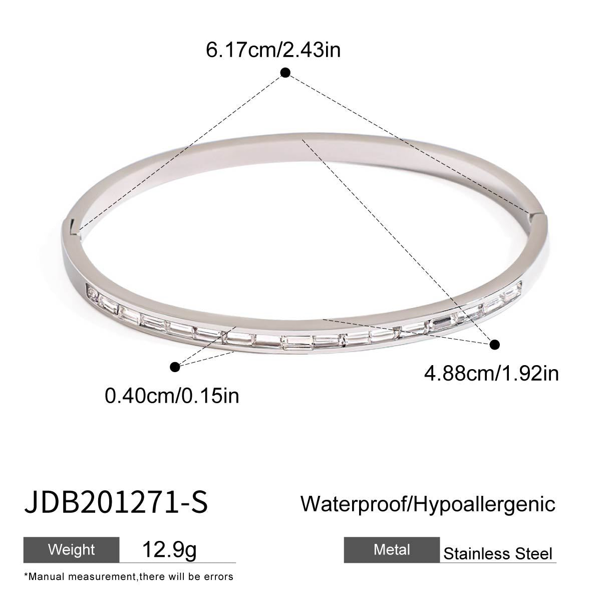18K Gold Stainless Steel Bracelet – Elegant Titanium Steel Bangle