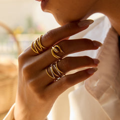 Minimalist Ring – Elegant Titanium Steel Tarnish-Free Jewelry