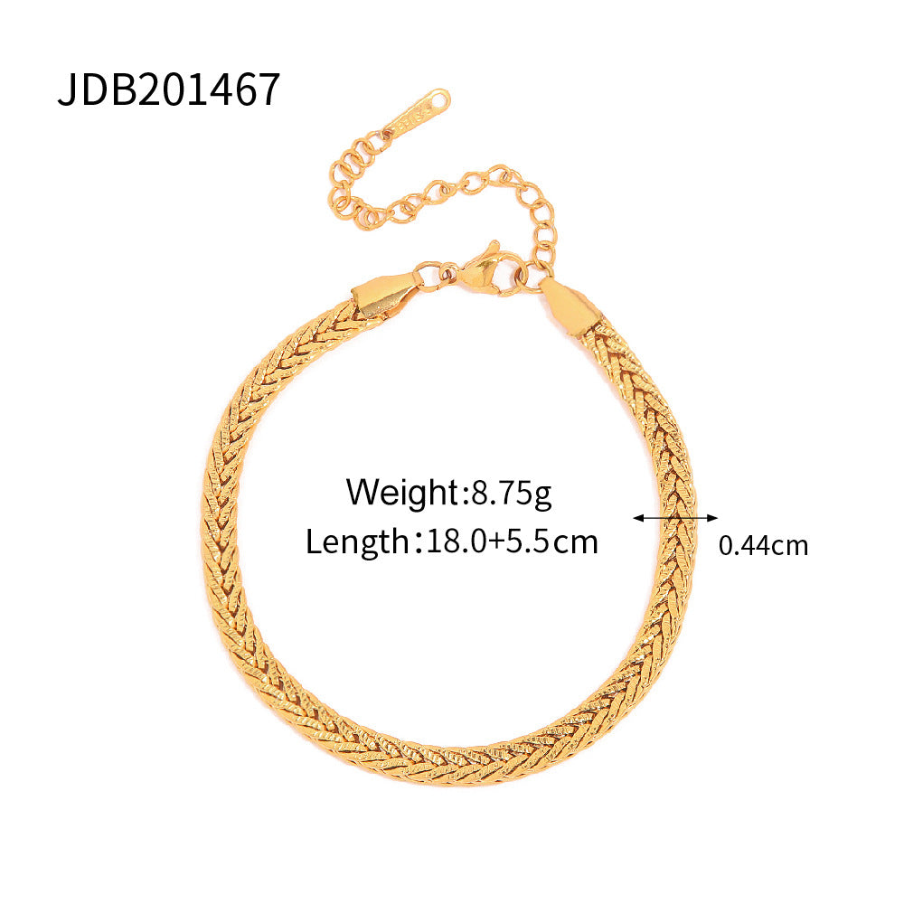 Cuban Link Titanium Steel Bracelet – High-End INS-Style Jewelry