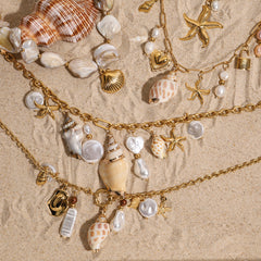 Titanium Steel Shell Necklace – Beach-Inspired Luxury Choker