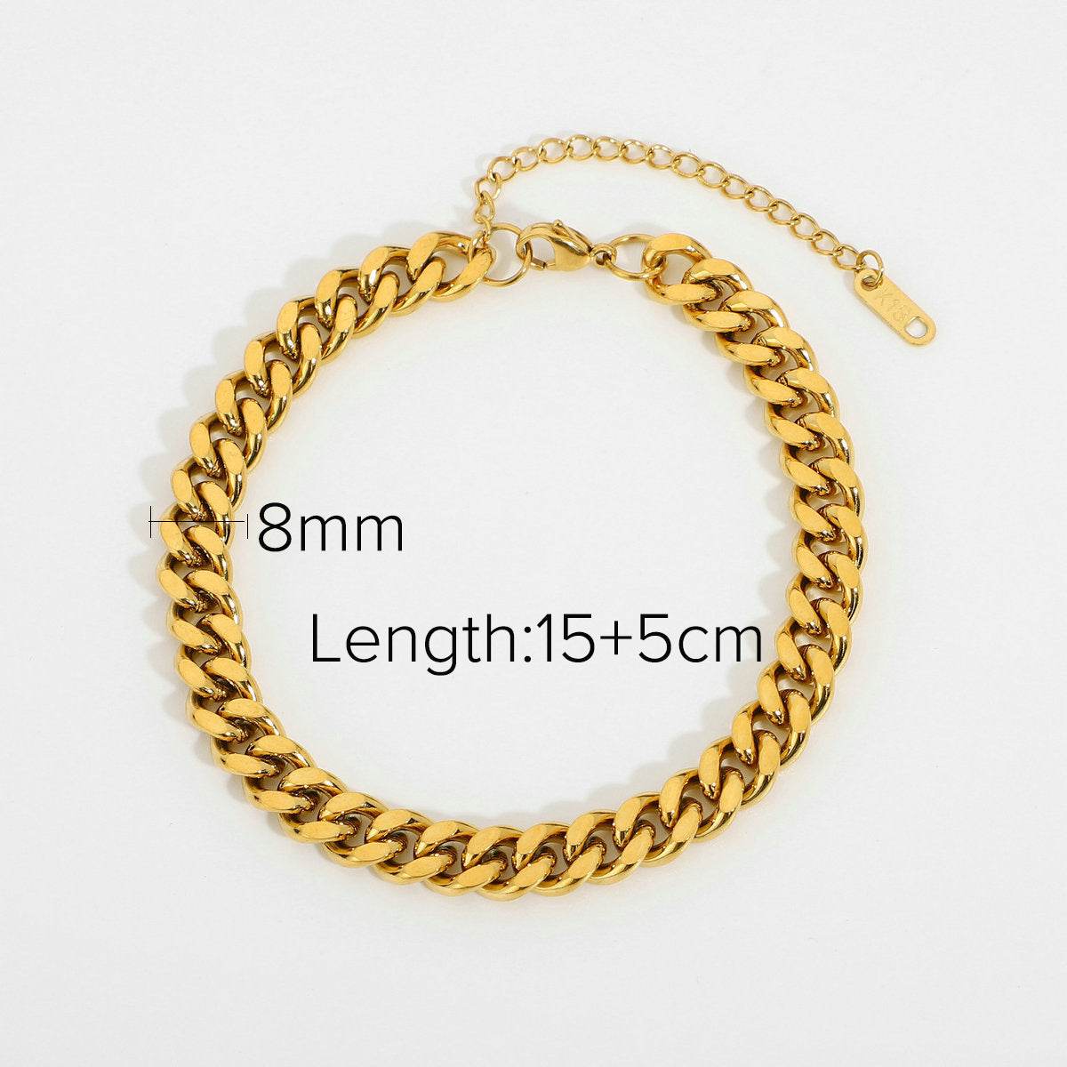 Cuban Link Titanium Steel Bracelet – High-End INS-Style Jewelry
