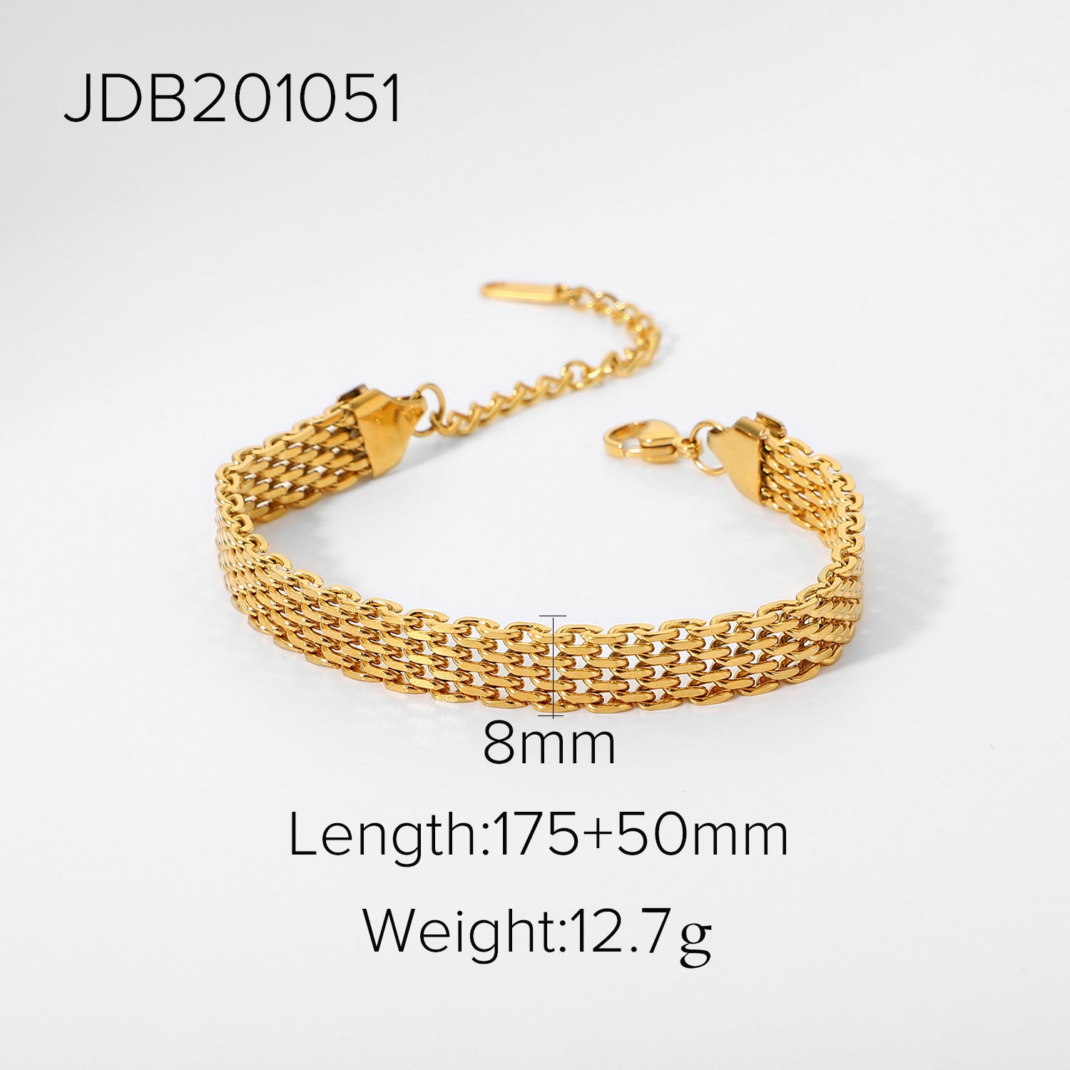 Cuban Link Titanium Steel Bracelet – High-End INS-Style Jewelry