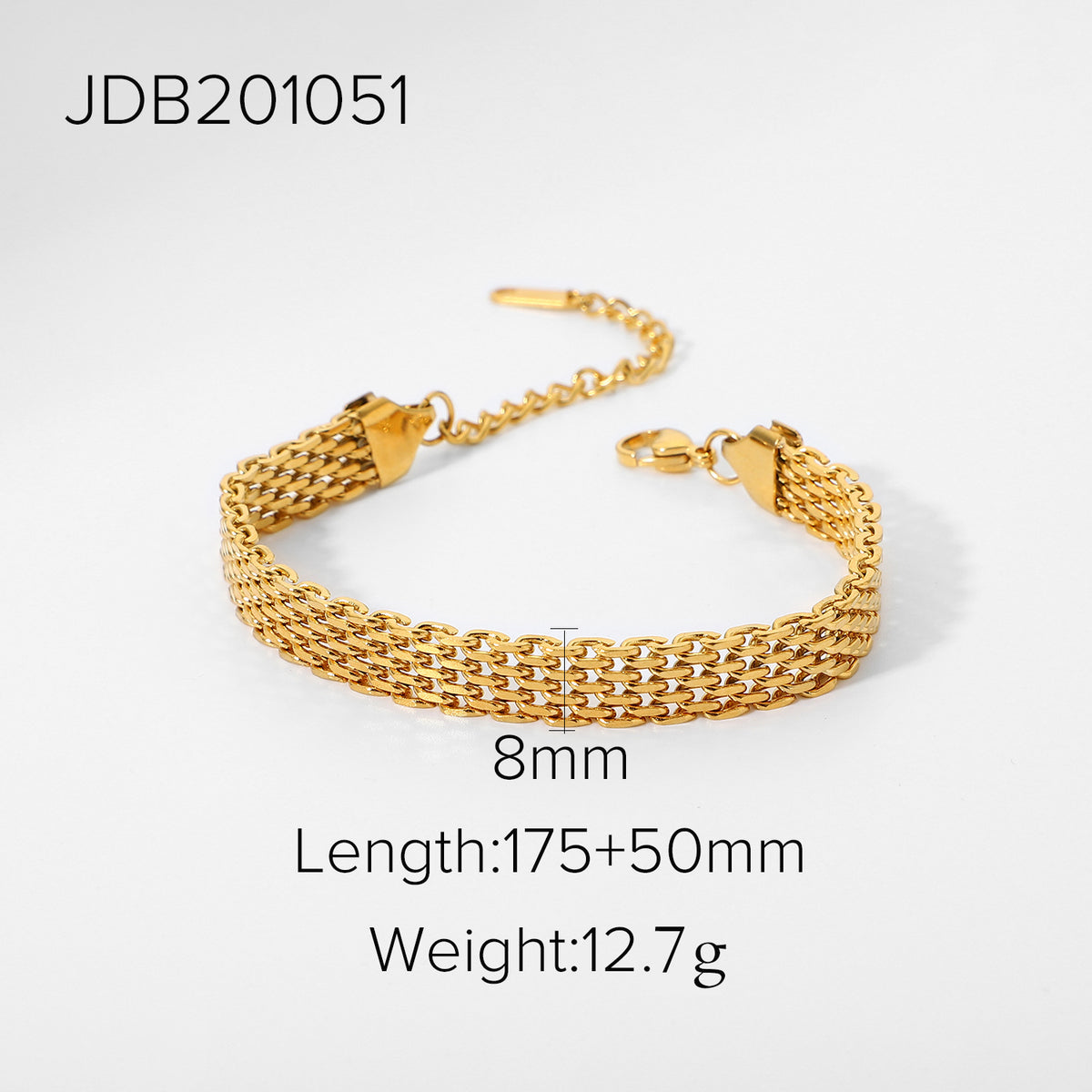 Cuban Link Titanium Steel Bracelet – High-End INS-Style Jewelry