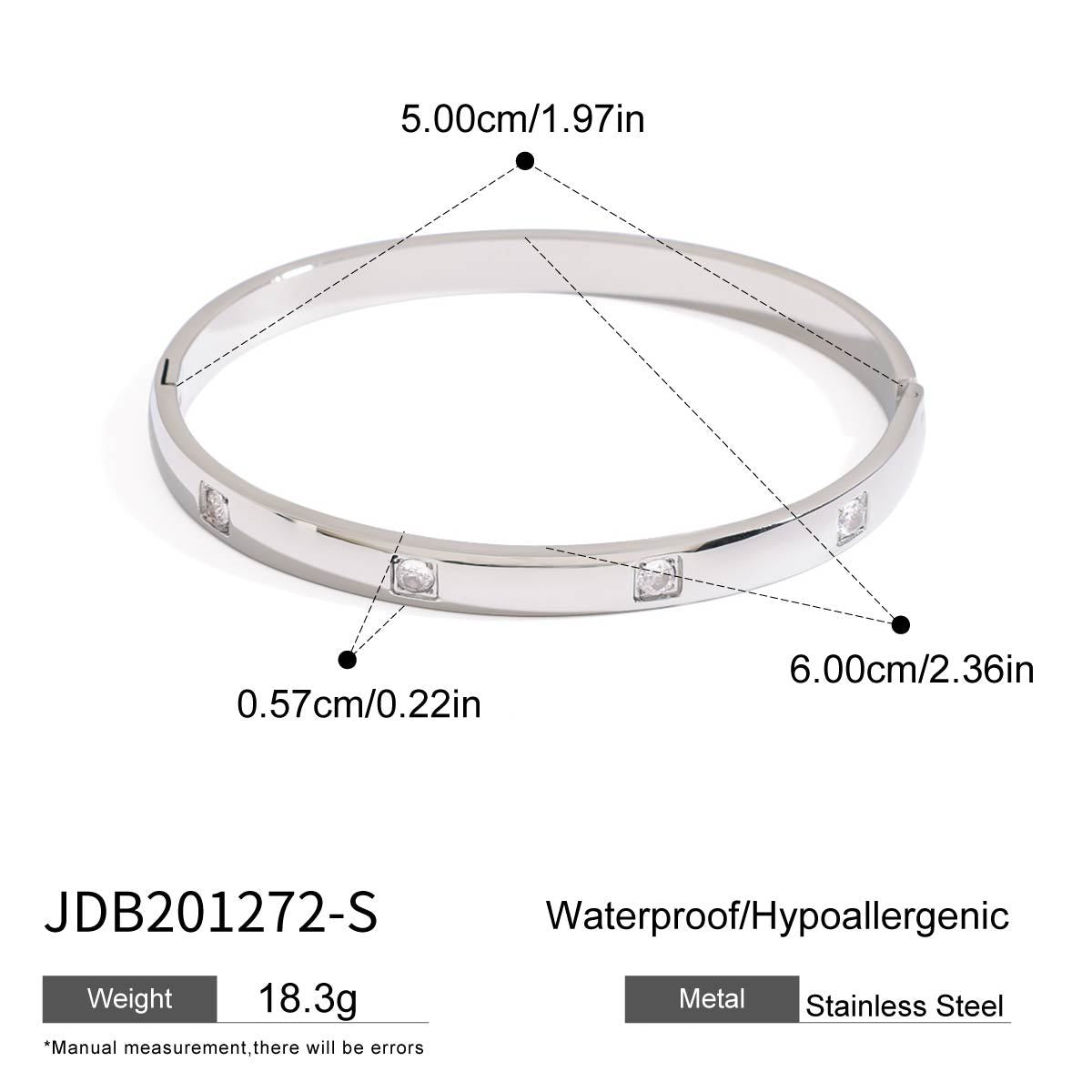 18K Gold Stainless Steel Bracelet – Elegant Titanium Steel Bangle