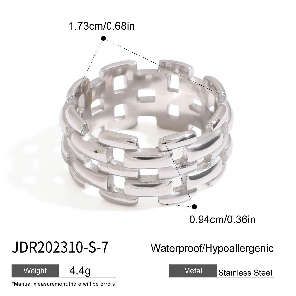 Steel Color Titanium Ring – Minimalist High-End Stainless Steel Jewelry