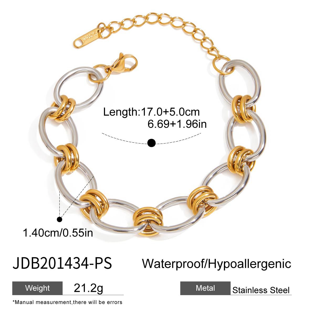 Cuban Zircon Chain Bracelet – Titanium Steel Luxury Jewelry