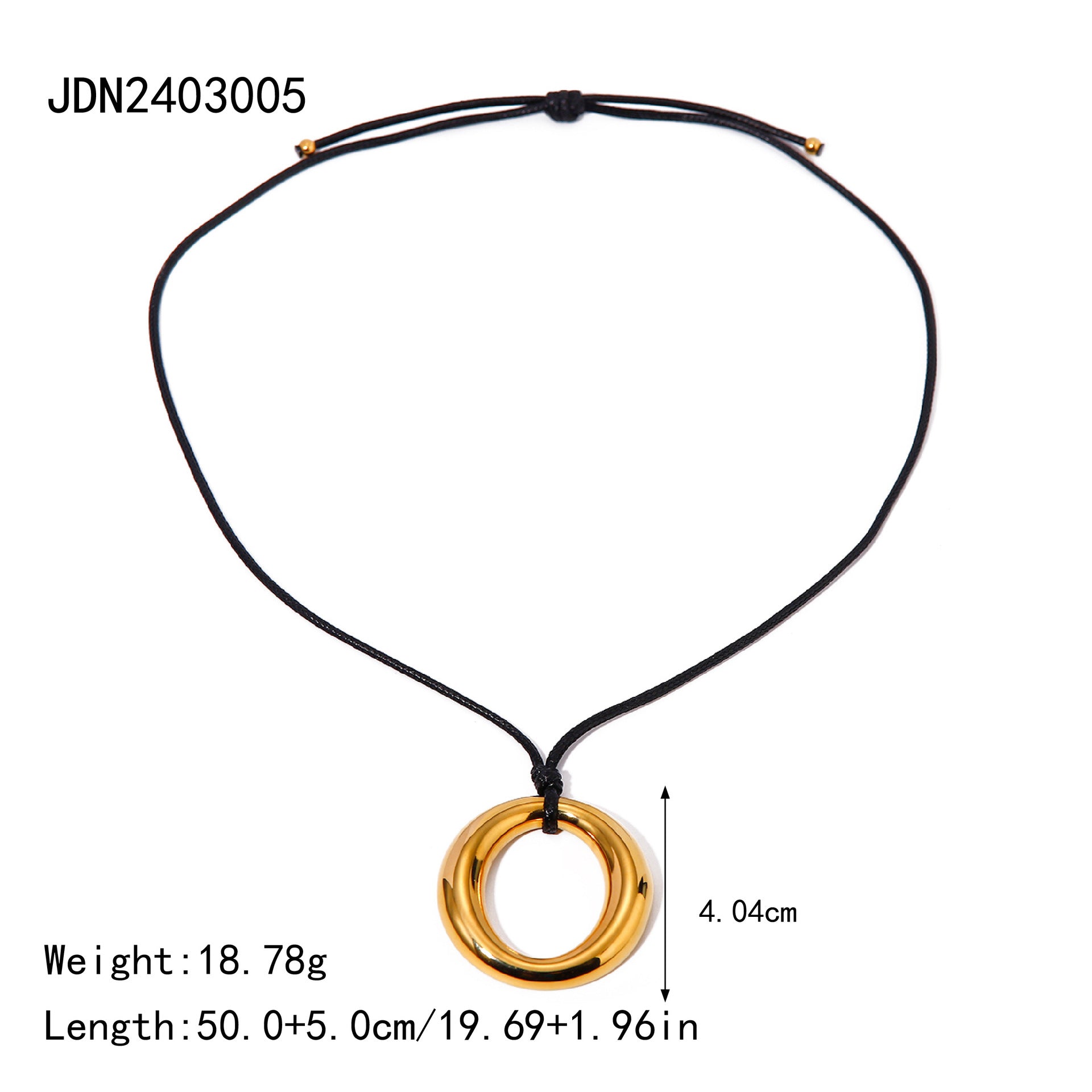 18K Gold Clavicle Necklace – Trendy Titanium Steel Jewelry