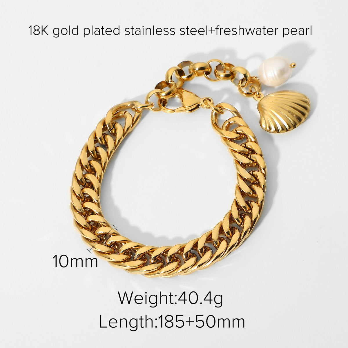 Cuban Link Titanium Steel Bracelet – High-End INS-Style Jewelry