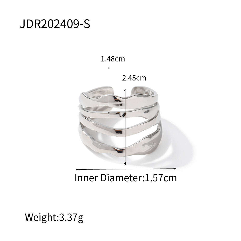 Steel Color Titanium Ring – Minimalist High-End Stainless Steel Jewelry