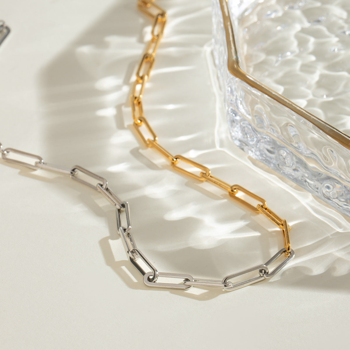Chain Link Necklace – Minimalist Titanium Steel Jewelry