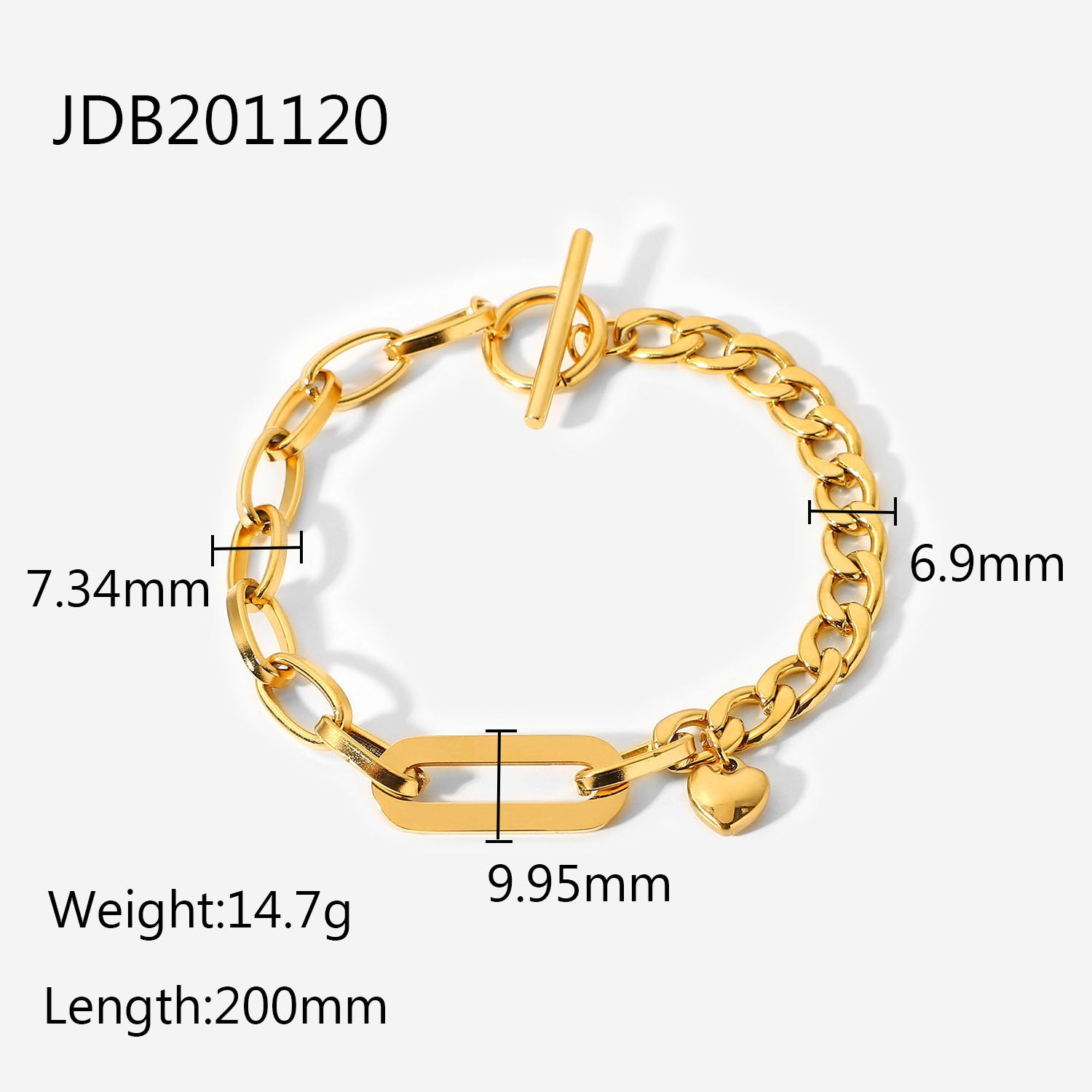 Cuban Link Titanium Steel Bracelet – High-End INS-Style Jewelry