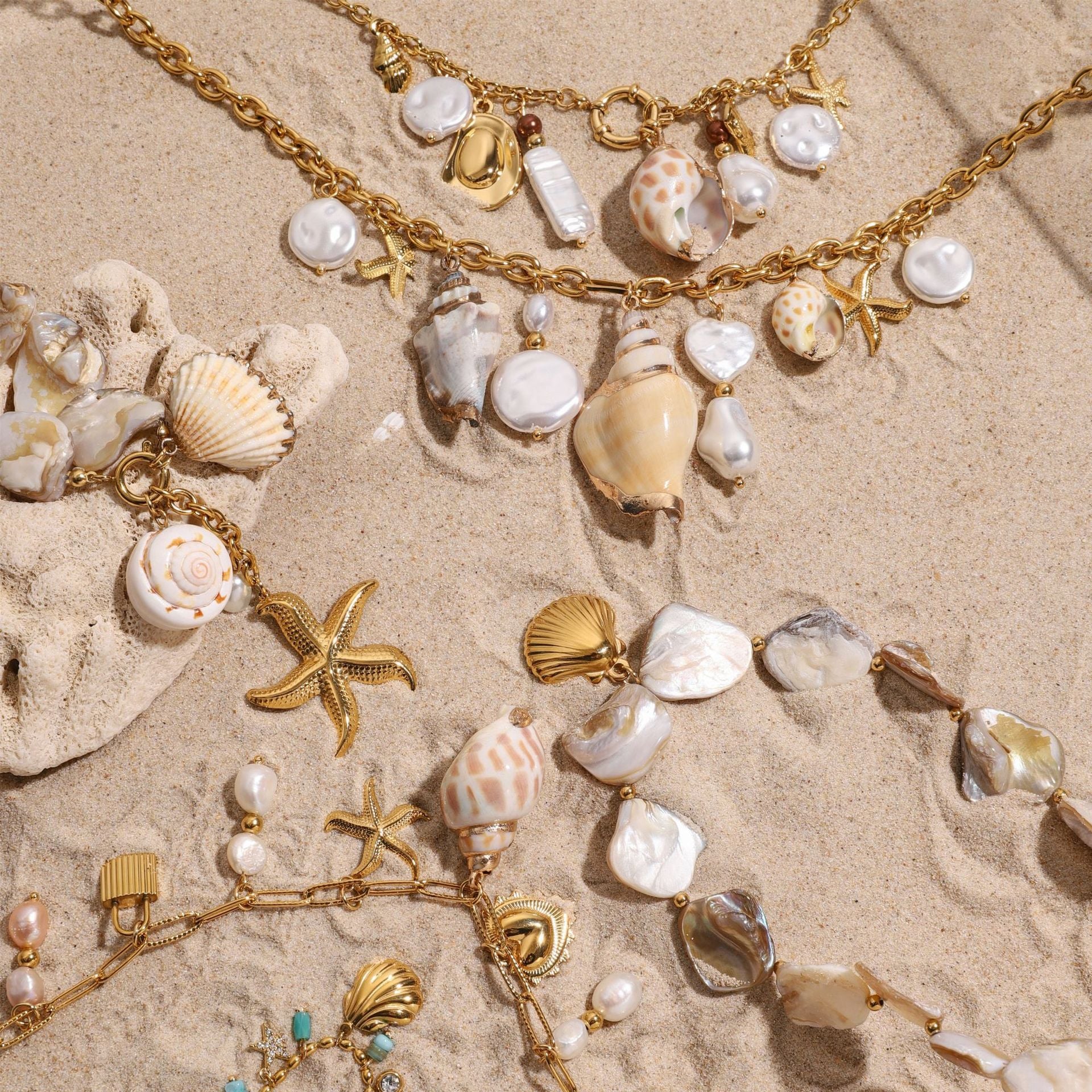 Titanium Steel Shell Necklace – Beach-Inspired Luxury Choker