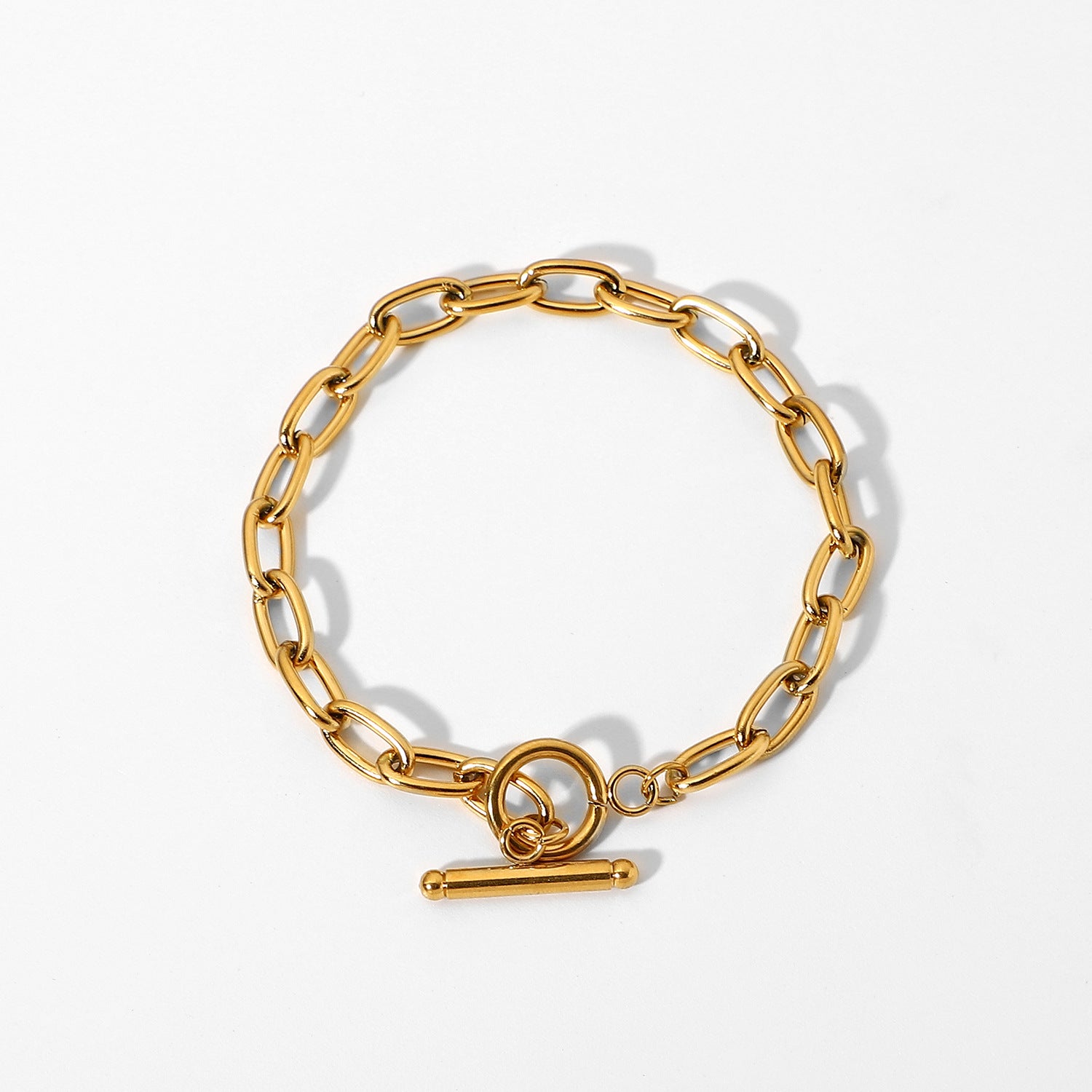 Cuban Link Titanium Steel Bracelet – High-End INS-Style Jewelry