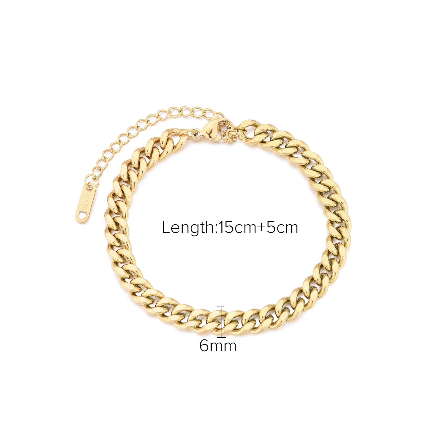 Cuban Link Titanium Steel Bracelet – High-End INS-Style Jewelry