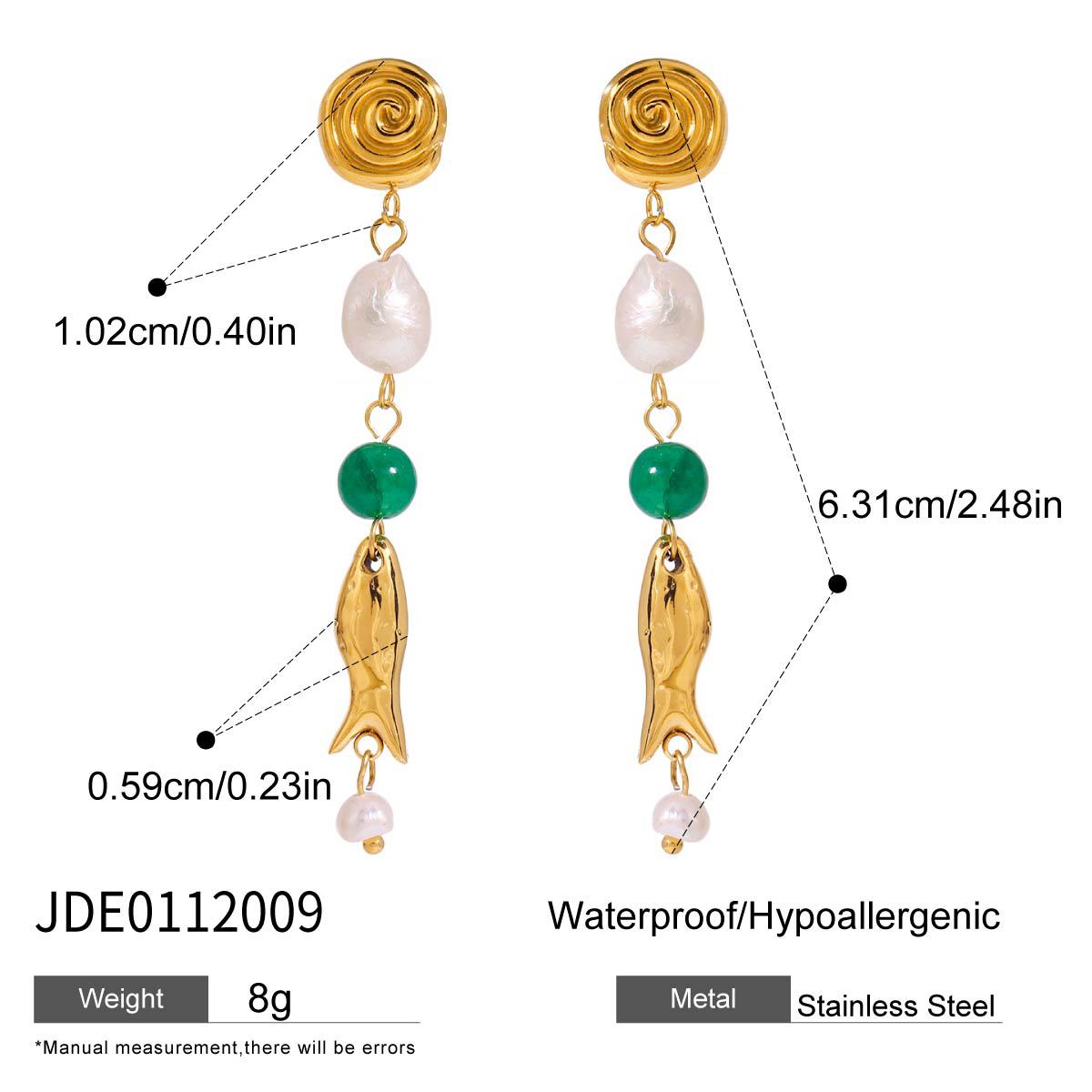Pearl Stud Earrings – Elegant Titanium Steel Jewelry