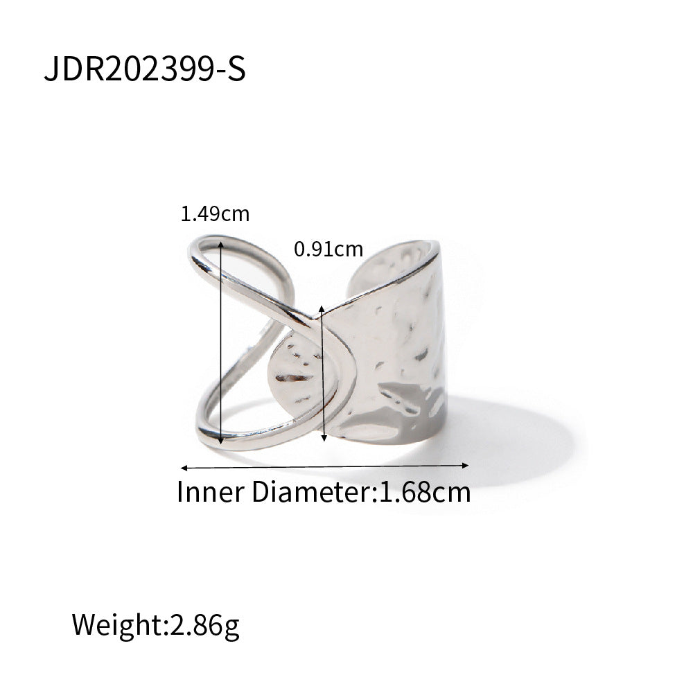 Steel Color Titanium Ring – Minimalist High-End Stainless Steel Jewelry
