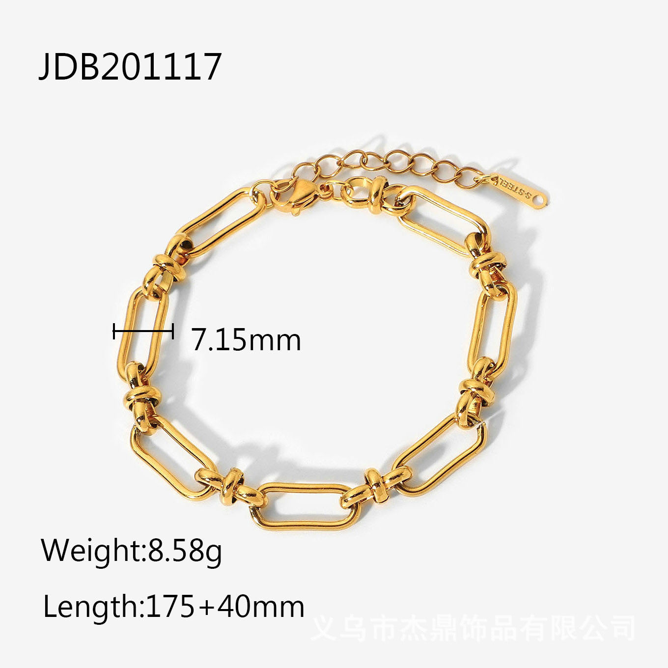 Cuban Link Titanium Steel Bracelet – High-End INS-Style Jewelry