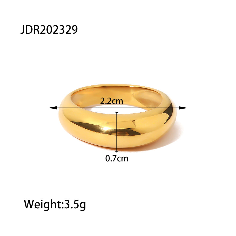 Chain Ring Bracelet – Titanium Steel Hand Jewelry for Women