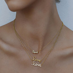 Initial Letter Necklace – Diamond-Inspired Titanium Steel Choker